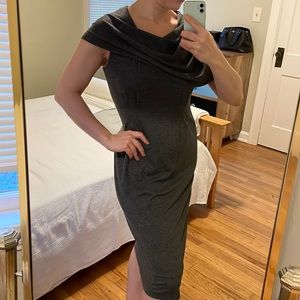 DONNA RICCO NY Size 4 Grey Dress